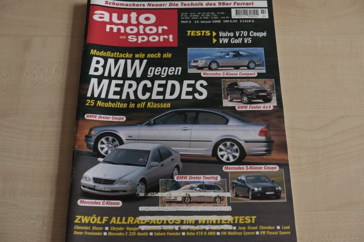 Deckblatt Auto Motor und Sport (02/1998)